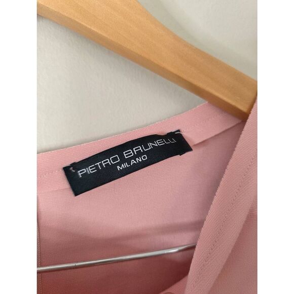 Pietro Brunelli Salisburgo Maternity Dress Size Small Pink Knee Length NEW - Picture 4 of 6